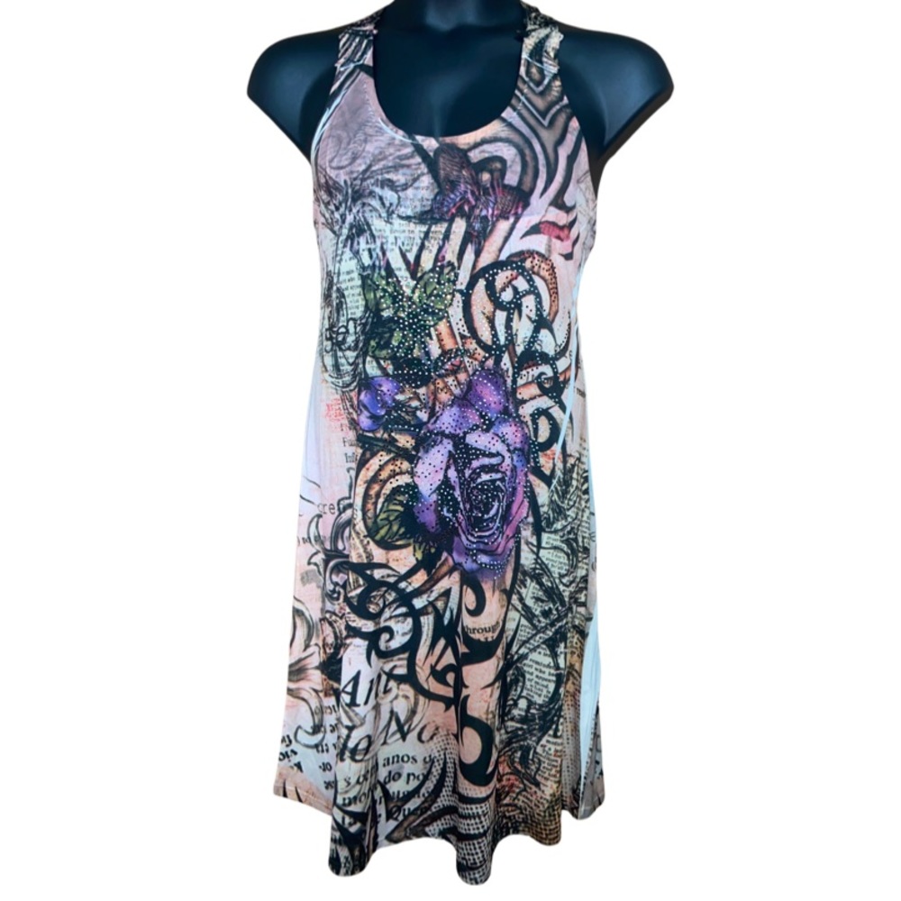 Lace back dress